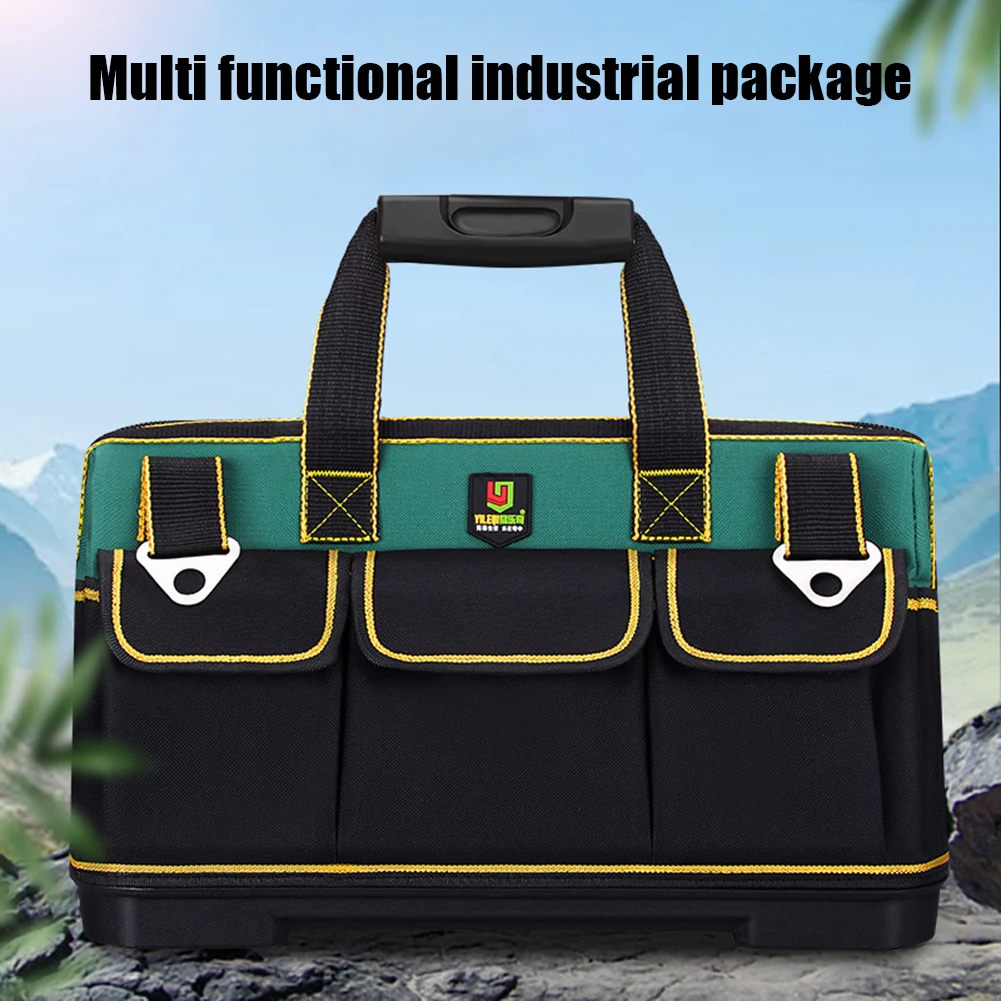 Многофункциональная сумка для инструментов, сумка электрика из ткани Оксфорд, многофункциональная, вместительная, износостойкая, водонепр... 
Многофункциональная сумка для инструментов, сумка электрика из ткани Оксфорд, многофункциональная, вместительная, износостойкая, водонепр...