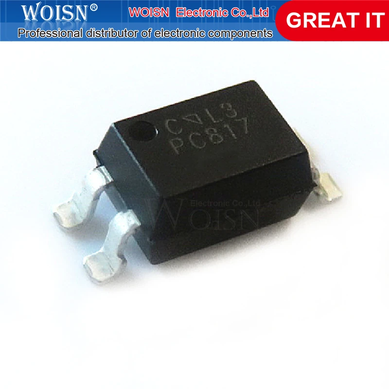 50 шт./лот SMD оптопара EL817C (PC817) EL817S-C SOP-4 в наличии | Электронные компоненты и