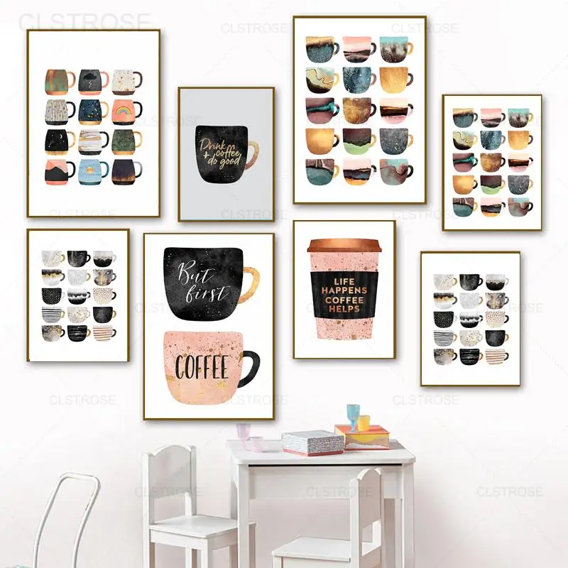 Colorful Coffee Cup Wall Art Poster Nordic Abstract Minimalist Canvas Painting Modern Interior Decoration Kitchen Coffee Shop
Colorful Coffee Cup Wall Art Poster Nordic Abstract Minimalist Canvas Painting Modern Interior Decoration Kitchen Coffee Shop