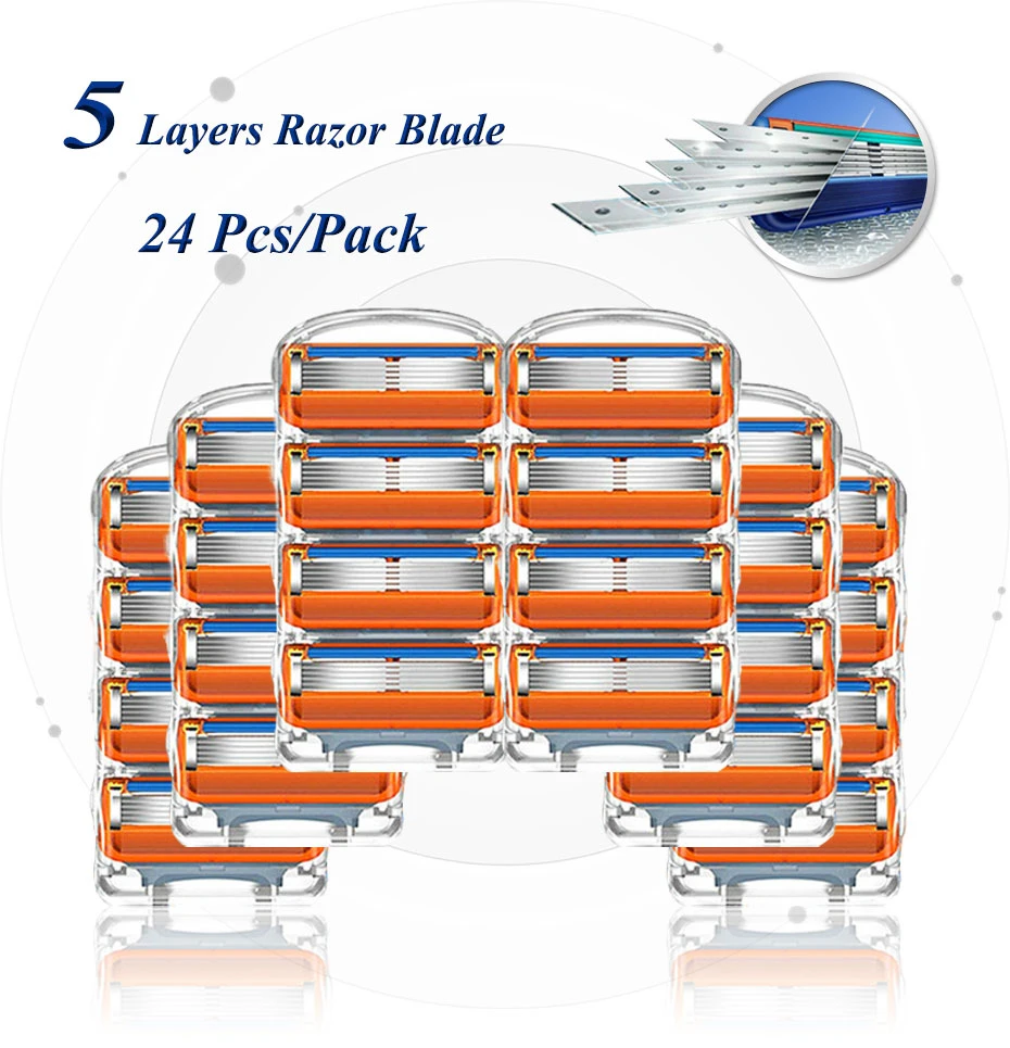 Fit Gillettee Fusion 5 Manual Shaving Razor Blades Replaceable Cassettes High Quality 5 Layers Straight Shaving Blades For Beard
Fit Gillettee Fusion 5 Manual Shaving Razor Blades Replaceable Cassettes High Quality 5 Layers Straight Shaving Blades For Beard