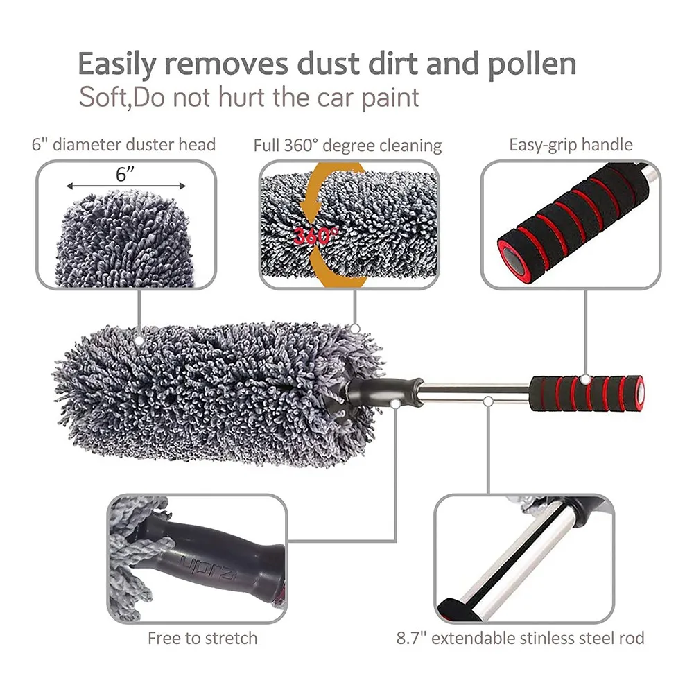 4pcs Car Dust Collector Kit Dust Collector Cleaning Dashboard Cleaner Wax Brush With Washing Brush 42*80cm
4pcs Car Dust Collector Kit Dust Collector Cleaning Dashboard Cleaner Wax Brush With Washing Brush 42*80cm