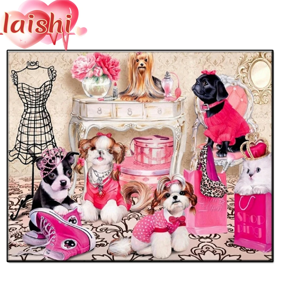DIY 5D Dogs who like to dress up Diamond Painting Cross Stitch Kits Full Embroidery Mosaic Art Picture of Rhinestones Decor
DIY 5D Dogs who like to dress up Diamond Painting Cross Stitch Kits Full Embroidery Mosaic Art Picture of Rhinestones Decor