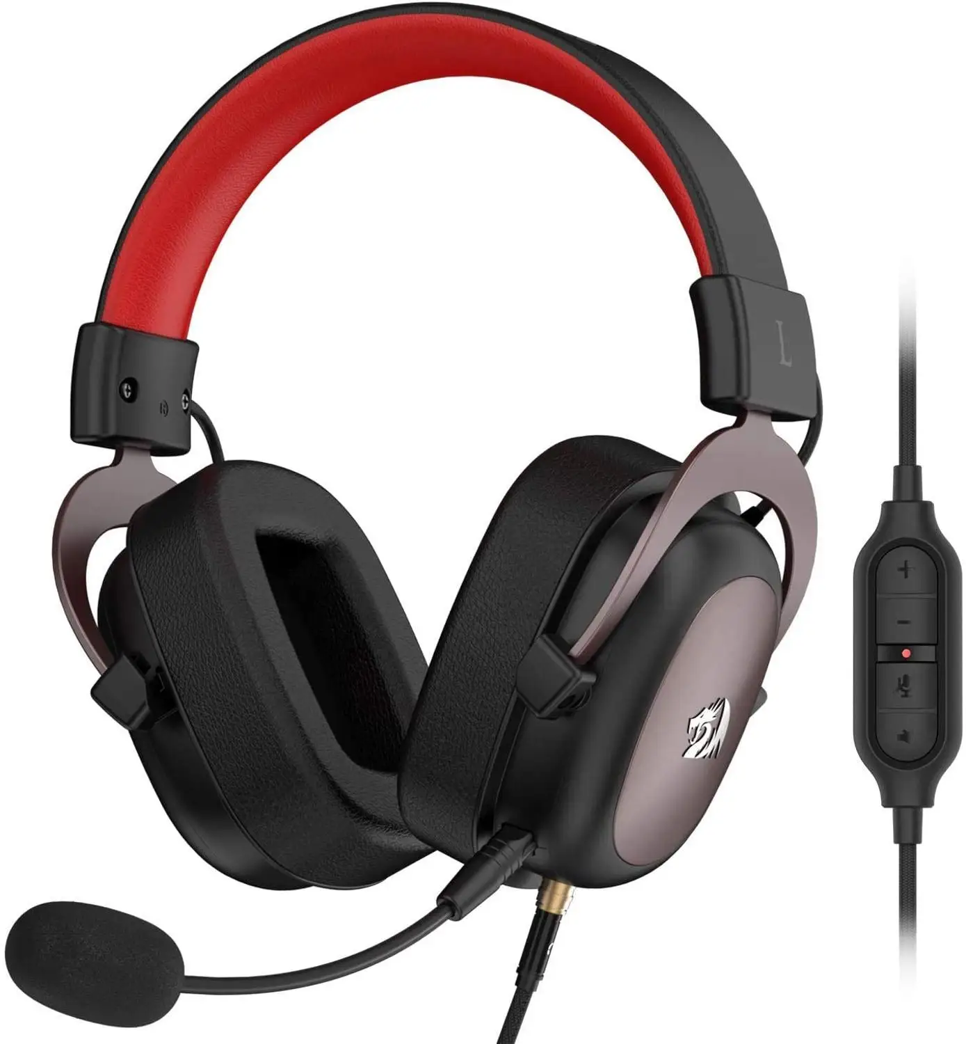 Redragon H510 Zeus wired game headset 7.1 Surround sound memory foam ear pad with removable microphone for PC/PS4 and Xbox One
Redragon H510 Zeus wired game headset 7.1 Surround sound memory foam ear pad with removable microphone for PC/PS4 and Xbox One