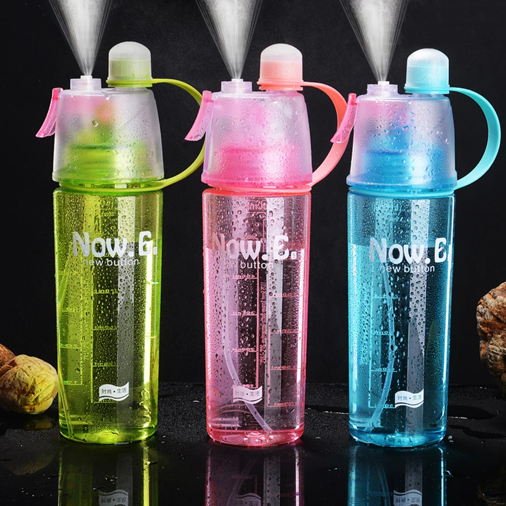 600Ml Sport Water Bottle Plastic Spray Cool Summer Moisturizing Kettles Portable Climbing Outdoor Bicycle Cycling Water Bottle
600Ml Sport Water Bottle Plastic Spray Cool Summer Moisturizing Kettles Portable Climbing Outdoor Bicycle Cycling Water Bottle
