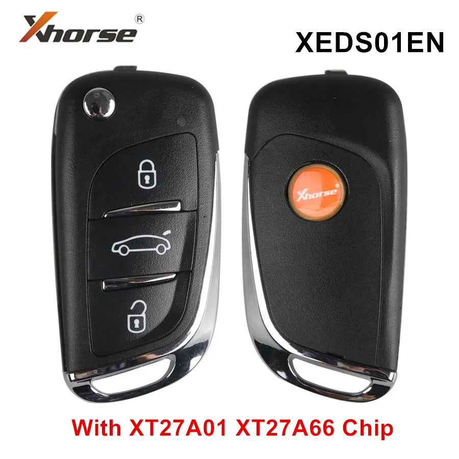 10 шт. супер пульт дистанционного управления Xhorse XEDS01EN 3 кнопки VVDI с чипом XT27 XT27A66