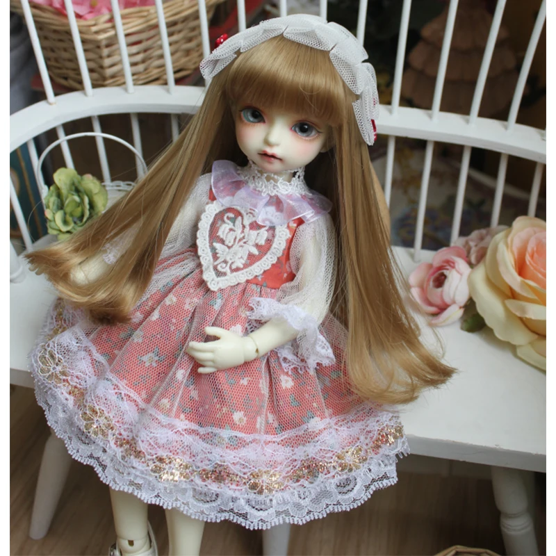 BJD doll dress + hair band doll lace dress with red flowers for 1/3 1/4 1/6 BJD SD DD 1/6 Blyth doll dress doll accessories
BJD doll dress + hair band doll lace dress with red flowers for 1/3 1/4 1/6 BJD SD DD 1/6 Blyth doll dress doll accessories