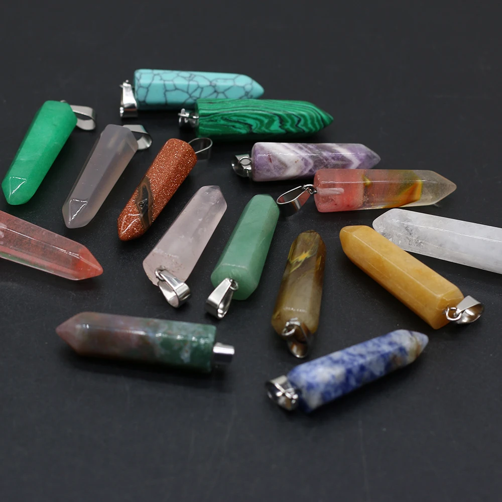 6pcs Natural Long Cylinder Rose Quartzs Yellow Jades Stone Pendant for Jewelry DIY Necklace Bracelet Earring Size 9x35mm
6pcs Natural Long Cylinder Rose Quartzs Yellow Jades Stone Pendant for Jewelry DIY Necklace Bracelet Earring Size 9x35mm