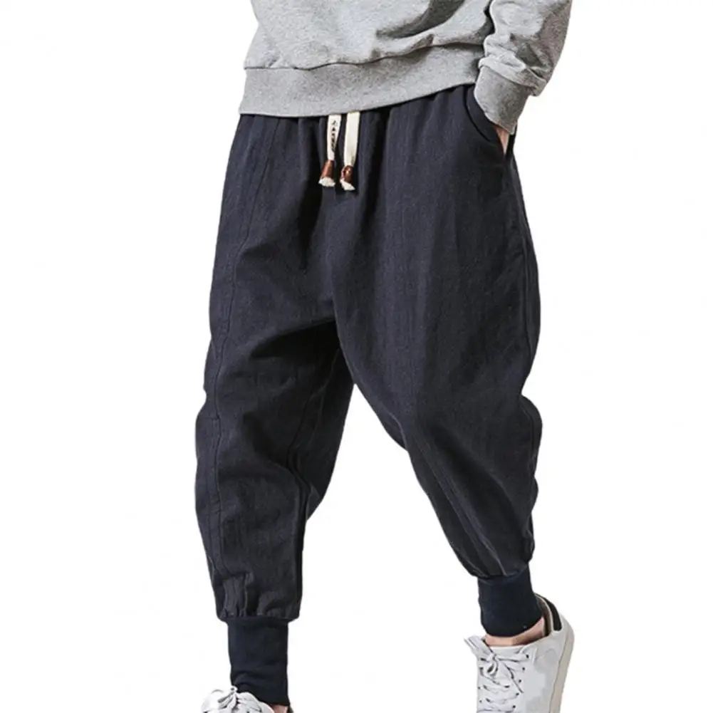Men Pants Harem Pants Solid Color Baggy Drawstring Male Drop-crotch Pockets Casual Long Pants Men Trousers Autumn Streetwear
Men Pants Harem Pants Solid Color Baggy Drawstring Male Drop-crotch Pockets Casual Long Pants Men Trousers Autumn Streetwear