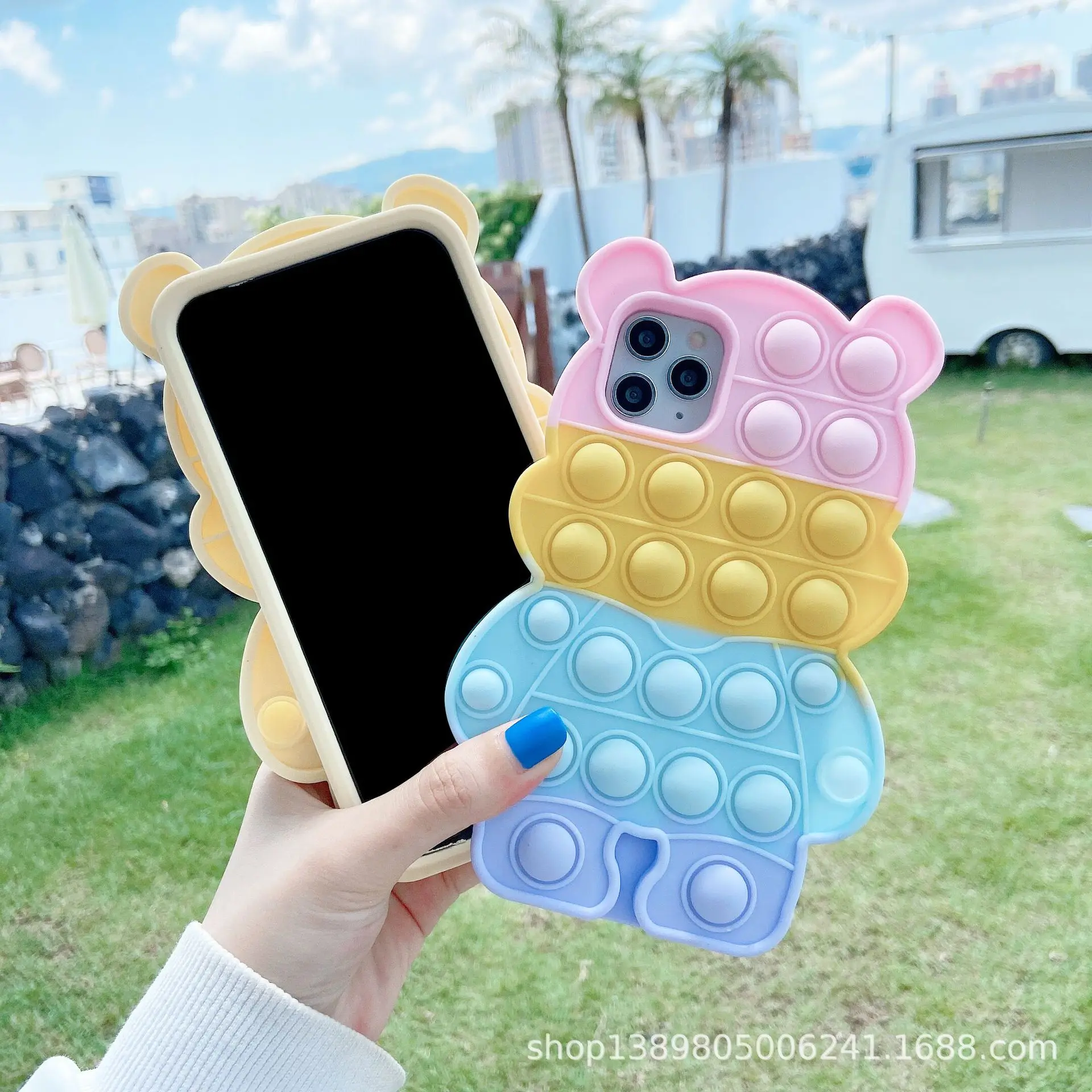 Relieve Stress Pop Bubble Phone Case For iPhone 11 12 Pro 6 7 8 Plus X XR Xs Max Soft Silicone Rainbow Capa cartoon cover
Relieve Stress Pop Bubble Phone Case For iPhone 11 12 Pro 6 7 8 Plus X XR Xs Max Soft Silicone Rainbow Capa cartoon cover