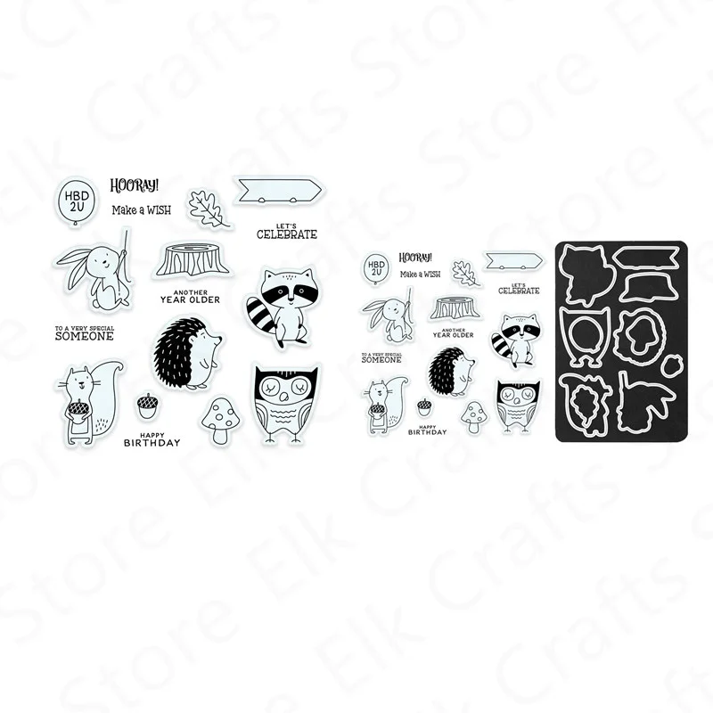 Animal Pattern Clear Stamps and Metal Cutting Dies Sets For Diary Decoration Making Greeting Card Scrapbooking Album New Arrival
Animal Pattern Clear Stamps and Metal Cutting Dies Sets For Diary Decoration Making Greeting Card Scrapbooking Album New Arrival