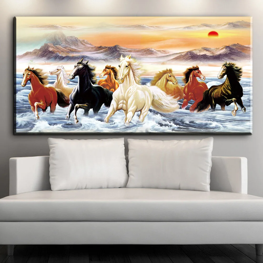 Wall Art Modern Eight Galloping Horses HD Prints Canvas Painting Posters Living Room Study Home Decoration Pictures Cuadros
Wall Art Modern Eight Galloping Horses HD Prints Canvas Painting Posters Living Room Study Home Decoration Pictures Cuadros