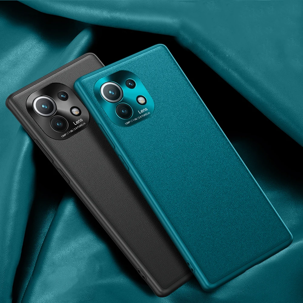Lens Protective Shell Coque Vegan PU Leather Luxury Case for Xiaomi Mi11 Mi 11 6.81 Inch Cover Shockproof Fundas Housing
Lens Protective Shell Coque Vegan PU Leather Luxury Case for Xiaomi Mi11 Mi 11 6.81 Inch Cover Shockproof Fundas Housing