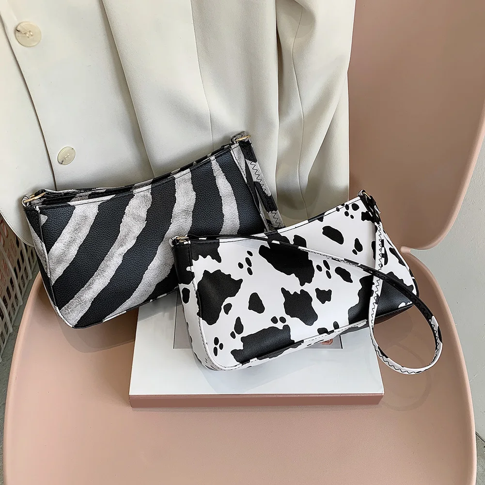 2021 Cow Print Shoulder Bags For Women Animal Leopard Zebra Pattern Handbag Female Soft Pu Leather Underarm Bag bolso movil
2021 Cow Print Shoulder Bags For Women Animal Leopard Zebra Pattern Handbag Female Soft Pu Leather Underarm Bag bolso movil