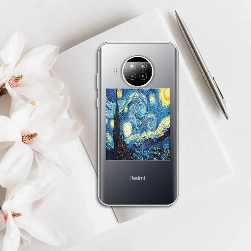 Art Aesthetic Vincent Van Gogh Starry Night Phone Case Transparent for Xiaomi Redmi note 10 t 8 9 pro lite 11
Art Aesthetic Vincent Van Gogh Starry Night Phone Case Transparent for Xiaomi Redmi note 10 t 8 9 pro lite 11