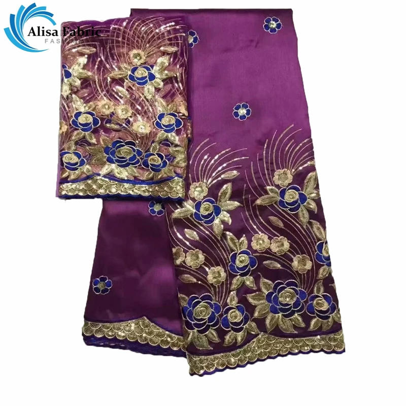 Purple Embroidered George Lace Fabric With Net Sequins and Stones African George Lace Fabric High Quality 5+2 Yards For Sewing
Purple Embroidered George Lace Fabric With Net Sequins and Stones African George Lace Fabric High Quality 5+2 Yards For Sewing