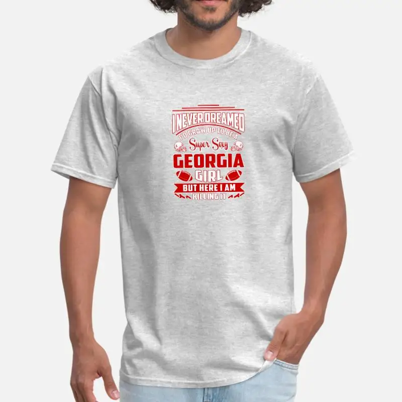 Knitted Georgia Girl Never Dreamed Growing Up A Georgi T-Shirt Man Woman Crew Neck Comical Mens T Shirt Short-Sleeve Hip Hop
Knitted Georgia Girl Never Dreamed Growing Up A Georgi T-Shirt Man Woman Crew Neck Comical Mens T Shirt Short-Sleeve Hip Hop