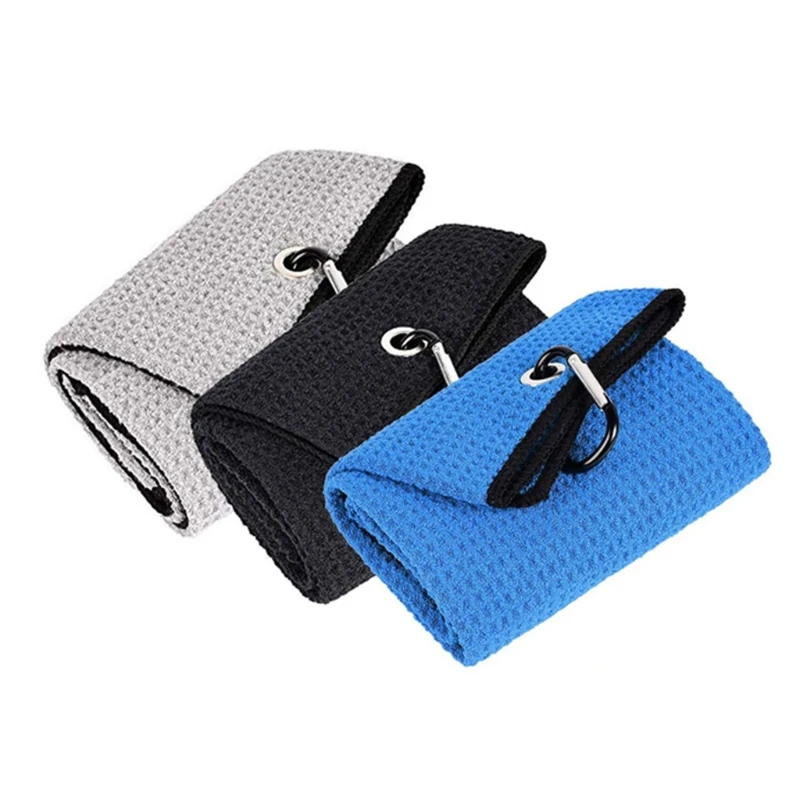 Tri-fold Golf Towel Premium Microfiber FabricWaffle PatternHeavy Duty Carabiner Clip 6 Groups of Color Options T4MF
Tri-fold Golf Towel Premium Microfiber FabricWaffle PatternHeavy Duty Carabiner Clip 6 Groups of Color Options T4MF