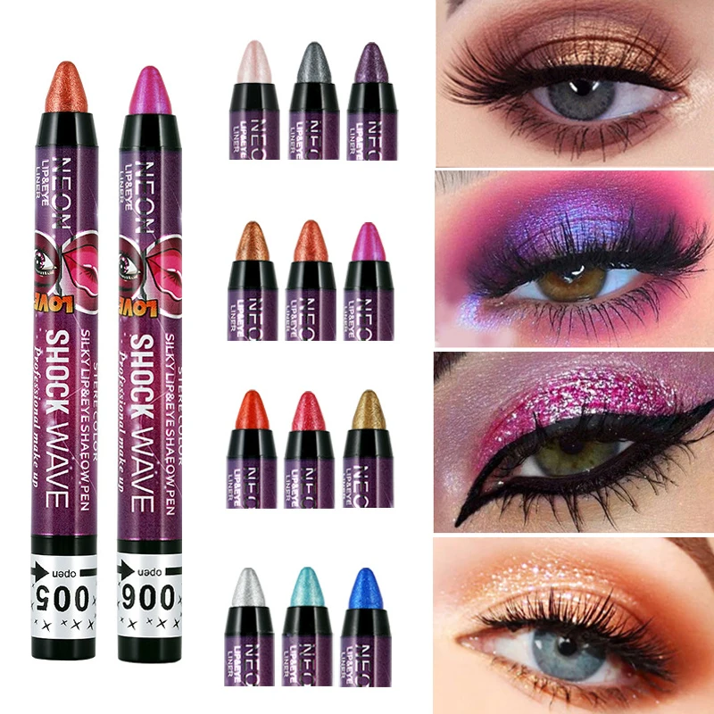Multifunctional Shimmer Eye Shadow Pencil Lipstick Long Lasting Without Drying Eyes Makeup Pen Beautiful Glitter Eyeliner Pen
Multifunctional Shimmer Eye Shadow Pencil Lipstick Long Lasting Without Drying Eyes Makeup Pen Beautiful Glitter Eyeliner Pen
