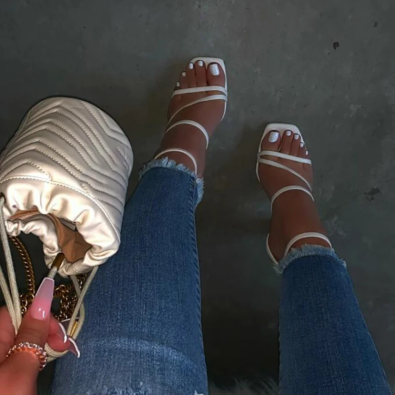Summer Women Sandals Sexy Thin High Heels Shoes V Shape Design Fashion Square Toe Ladies Ankle Strap Thong Sandals Shoes Woman
Summer Women Sandals Sexy Thin High Heels Shoes V Shape Design Fashion Square Toe Ladies Ankle Strap Thong Sandals Shoes Woman