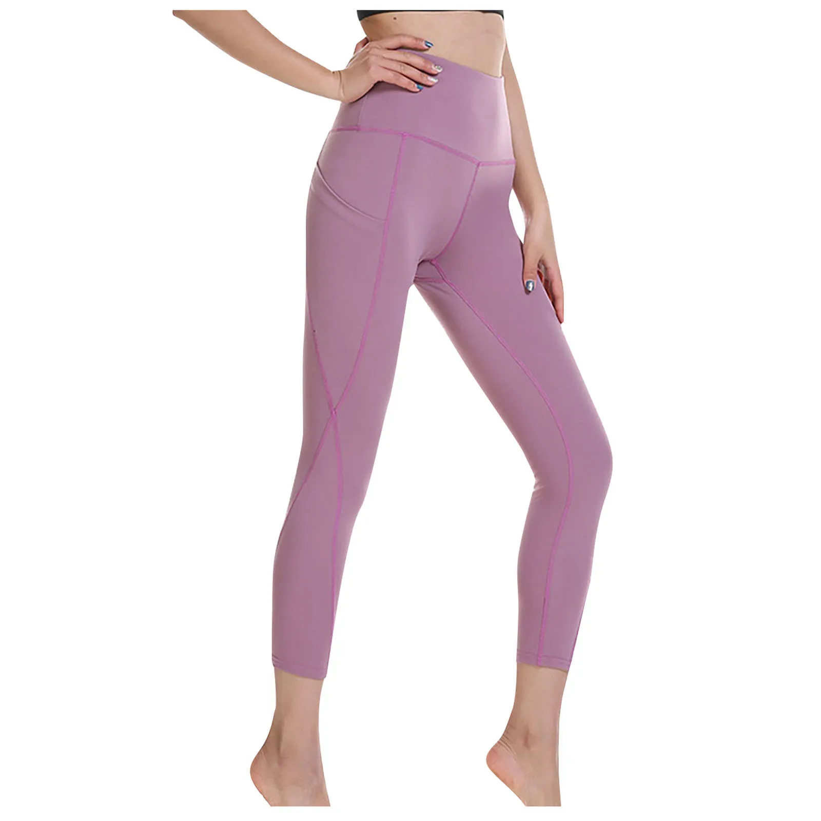 Fitness European High Women's Waist Sports Yoga Running Pants Pocket Pants Pants Yoga Pants
Fitness European High Women's Waist Sports Yoga Running Pants Pocket Pants Pants Yoga Pants
