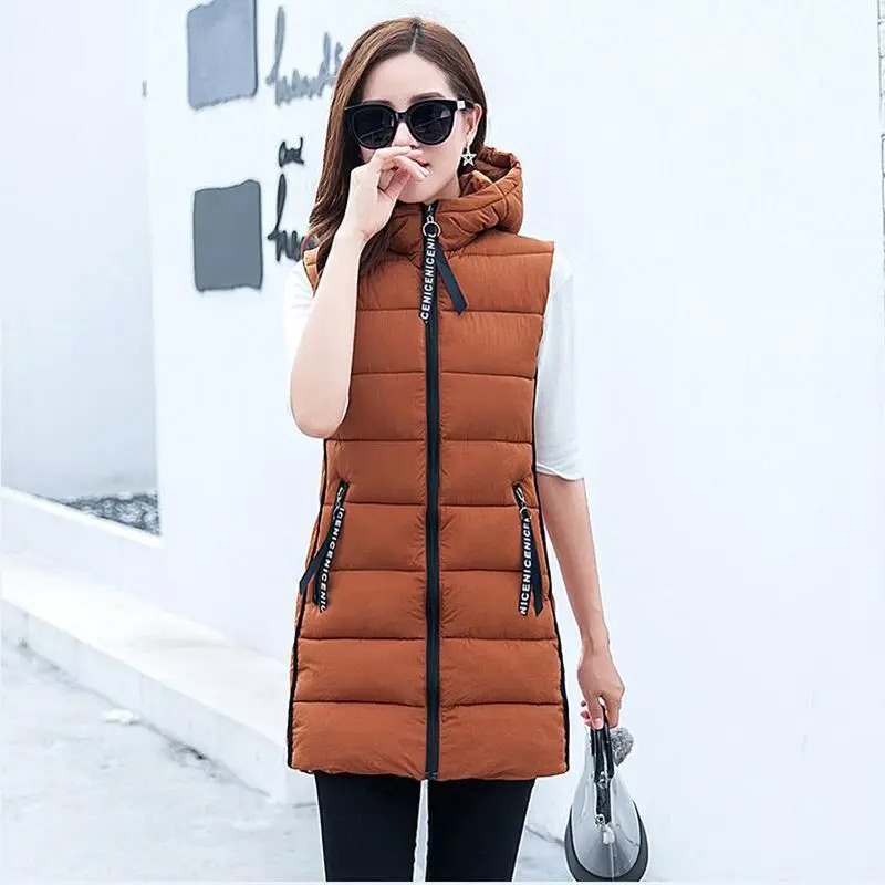 Beardon Autumn Winter Women Cotton Vest Fashion Waistcoat Slim Women Hooded Cotton Padded Warm Long Vest
Beardon Autumn Winter Women Cotton Vest Fashion Waistcoat Slim Women Hooded Cotton Padded Warm Long Vest