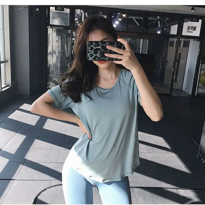 Spring Summer Women's Yoga Tops T-Shirts Quick-Drying Breathable All-Match Solid Color New Net Celebrity Beginner Sports Fitness
Spring Summer Women's Yoga Tops T-Shirts Quick-Drying Breathable All-Match Solid Color New Net Celebrity Beginner Sports Fitness