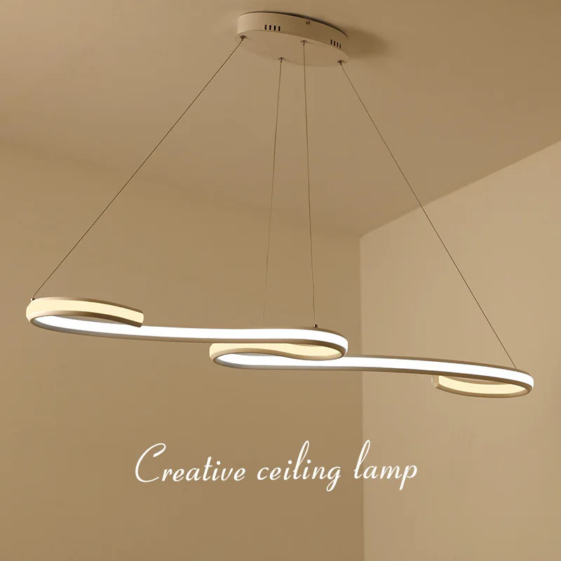Modern Long Pendant Light Creative Art Curve Suspended Hanging Lamp Bedroom Living Dining Room Office Droplight
Modern Long Pendant Light Creative Art Curve Suspended Hanging Lamp Bedroom Living Dining Room Office Droplight