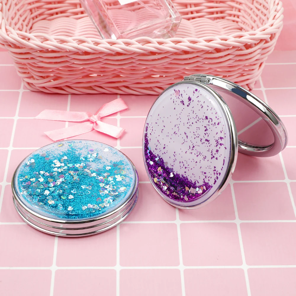 Shiny Quicksand Makeup Mirror Cute Pocket Mirror Makeup Vanity Portable Foldable Vanity Mirror Hand Mirror Compact Mirrors Girls
Shiny Quicksand Makeup Mirror Cute Pocket Mirror Makeup Vanity Portable Foldable Vanity Mirror Hand Mirror Compact Mirrors Girls