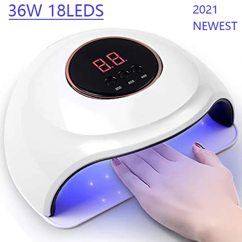 UV LED Nail Lamp Nail Dryer for Curing All Gel Nail Polish With Motion Sensing Manicure Salon Tool
UV LED Nail Lamp Nail Dryer for Curing All Gel Nail Polish With Motion Sensing Manicure Salon Tool