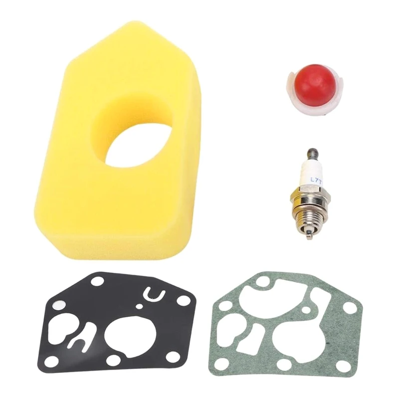 Carburetor Diaphragm Gasket Air Filter Spark Plug Kit for Briggs & Stratton 3.5h 203F
Carburetor Diaphragm Gasket Air Filter Spark Plug Kit for Briggs & Stratton 3.5h 203F
