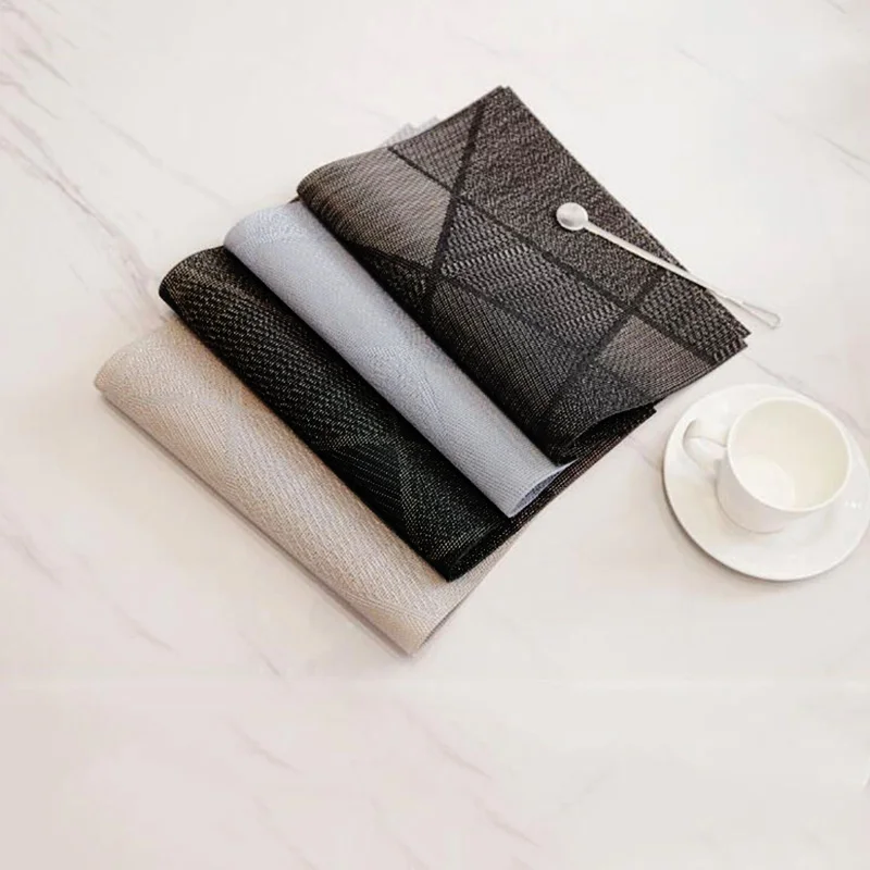 Placemat PVC Pure Color Printed Kitchen Accessories Heat Resistant Non Slip Dining Table Drink Coaster Mat Home Decoration 1pc
Placemat PVC Pure Color Printed Kitchen Accessories Heat Resistant Non Slip Dining Table Drink Coaster Mat Home Decoration 1pc