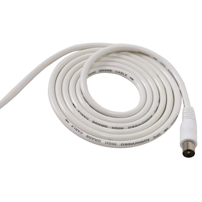 PAL Male to Male TV Lead Shielded Aerial Coaxial Cable 5M 16.4ft White
PAL Male to Male TV Lead Shielded Aerial Coaxial Cable 5M 16.4ft White