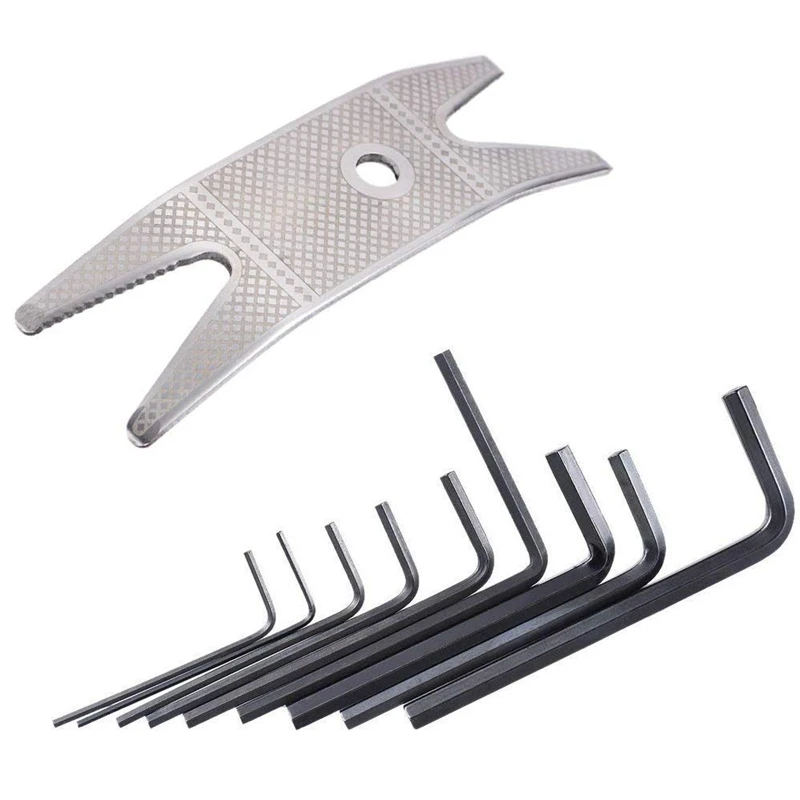 100Pcs Black Guitar Pickguard Screws & 1 Set Guitar Multi Spanner Wrench+9Pcs Guitar Bass Neck Bridge Screw Wrench
100Pcs Black Guitar Pickguard Screws & 1 Set Guitar Multi Spanner Wrench+9Pcs Guitar Bass Neck Bridge Screw Wrench