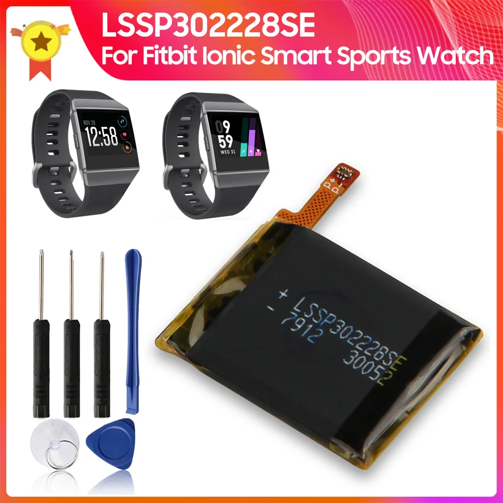 Genuine Watch Battery LSSP302228SE 195mAh for Fitbit Ionic Smart Sports Watch Replacement Battery +tools
Genuine Watch Battery LSSP302228SE 195mAh for Fitbit Ionic Smart Sports Watch Replacement Battery +tools