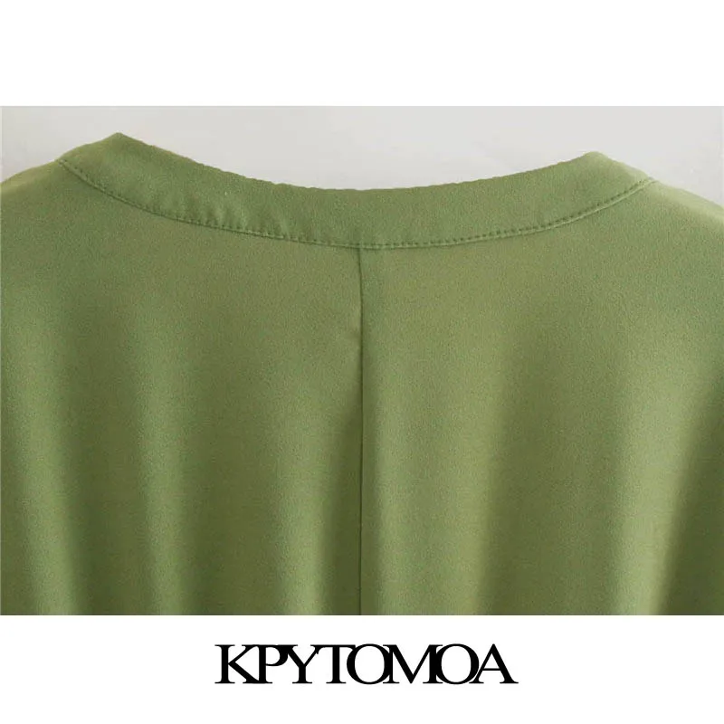 KPYTOMOA Women 2020 Chic Fashion With Belt Pleated Jumpsuits Vintage V Neck Short Sleeve Elastic Waist Female Playsuits Mujer
KPYTOMOA Women 2020 Chic Fashion With Belt Pleated Jumpsuits Vintage V Neck Short Sleeve Elastic Waist Female Playsuits Mujer