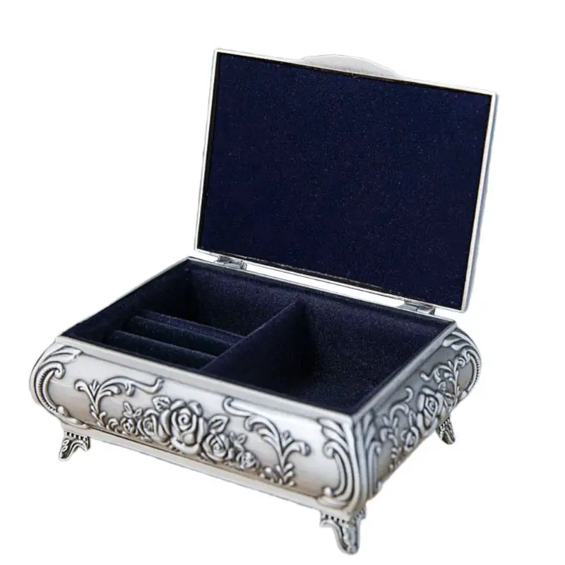Vintage Metal Jewelry Box Small Trinket Jewelry Storage for Rings Earrings Necklace Organizer Antique Jewelry Medium
Vintage Metal Jewelry Box Small Trinket Jewelry Storage for Rings Earrings Necklace Organizer Antique Jewelry Medium
