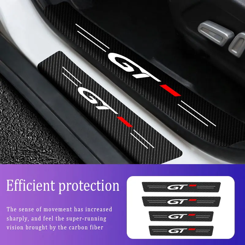 4X Decal Car Sticker Door Carbon Leather Fiber Sill Plate For KIA GT - Stinger 2011 2012-2020 2021 Type Auto Accessories
4X Decal Car Sticker Door Carbon Leather Fiber Sill Plate For KIA GT - Stinger 2011 2012-2020 2021 Type Auto Accessories