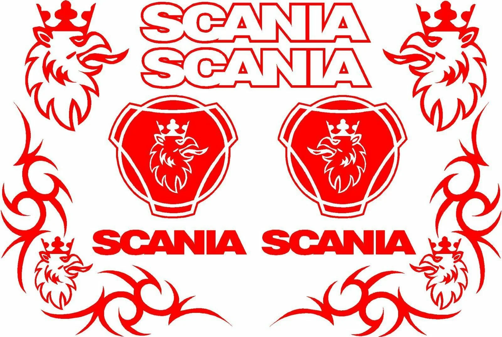 Для 1 набора наклеек Scania наклейки для грузовиков Scania|Наклейки на автомобиль| |