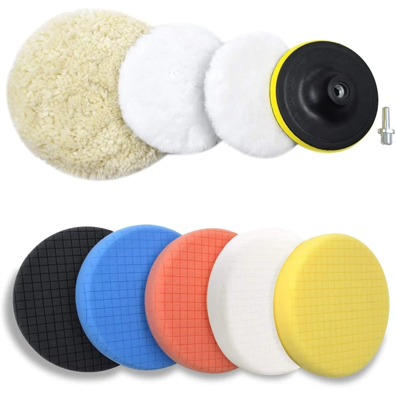 Polishing Buffing Pads Kit,6Inches Car Polishing Wheel for Drill,Car Foam Drill Buffer Sponge Pads for Car Care Polisher
Polishing Buffing Pads Kit,6Inches Car Polishing Wheel for Drill,Car Foam Drill Buffer Sponge Pads for Car Care Polisher