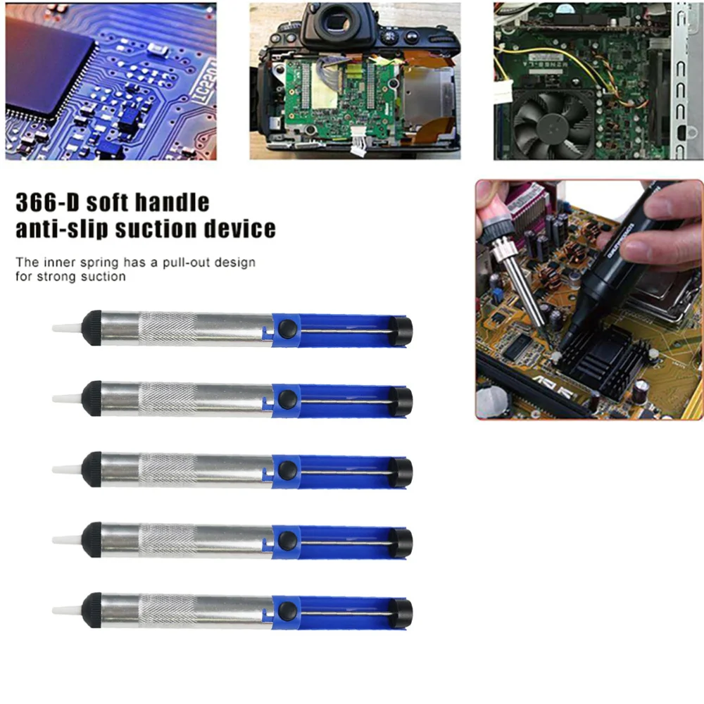 5pcs Aluminum Alloy Desoldering Pump Suction Tin Pen Soldering Sucker Pen
5pcs Aluminum Alloy Desoldering Pump Suction Tin Pen Soldering Sucker Pen