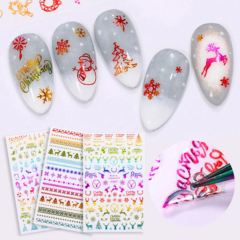 1pcs Red Gold Christmas Snowflake Nail Sticker 3D Adhesive Christmas Gift Stickers Nail Slider New Year Nail Decals Wraps
1pcs Red Gold Christmas Snowflake Nail Sticker 3D Adhesive Christmas Gift Stickers Nail Slider New Year Nail Decals Wraps