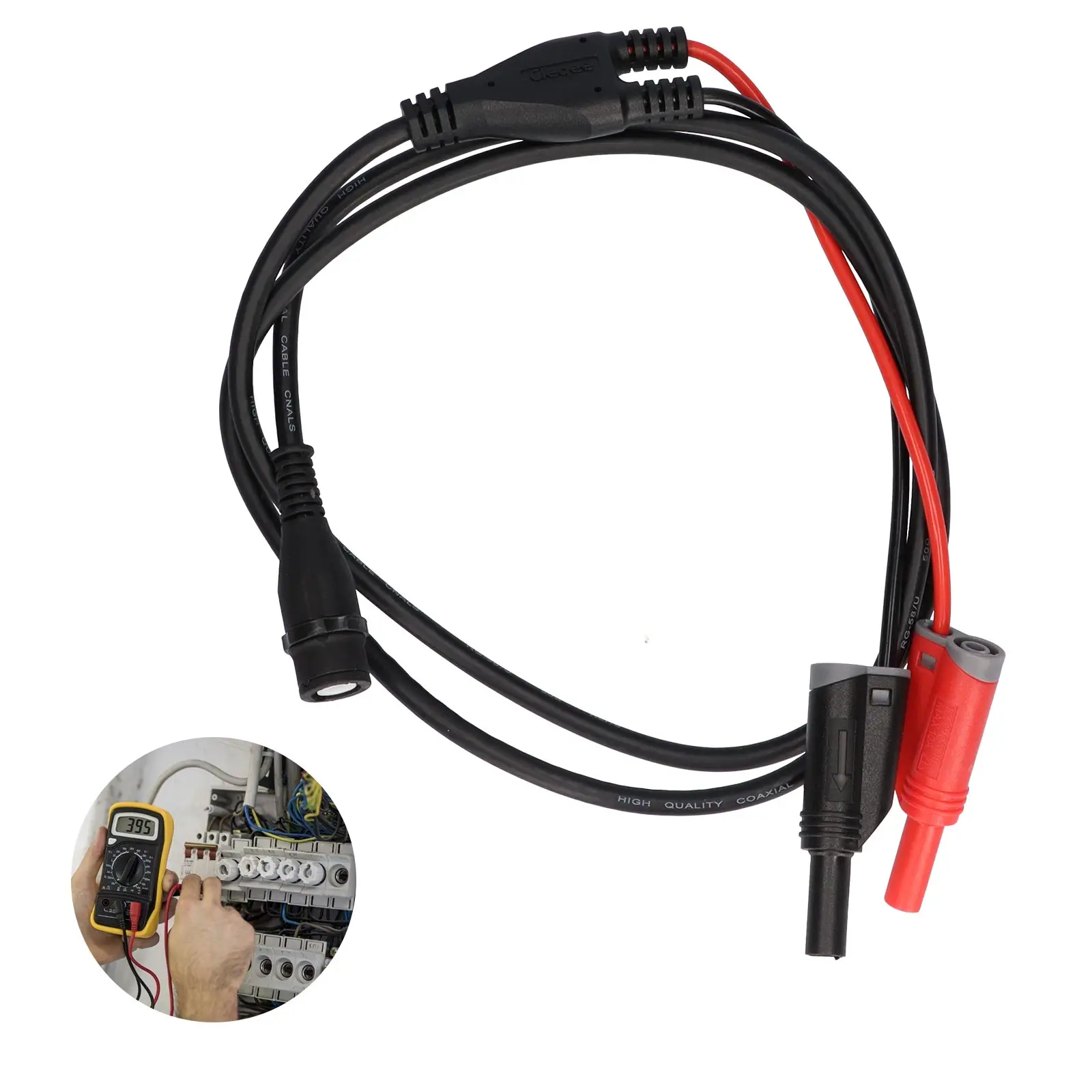 P1206 P1207 P1204 BNC Test Leads Set Multifunctional Oscilloscope Test Cable BNC Male Plug to Banana Plug Cable for Electric
P1206 P1207 P1204 BNC Test Leads Set Multifunctional Oscilloscope Test Cable BNC Male Plug to Banana Plug Cable for Electric