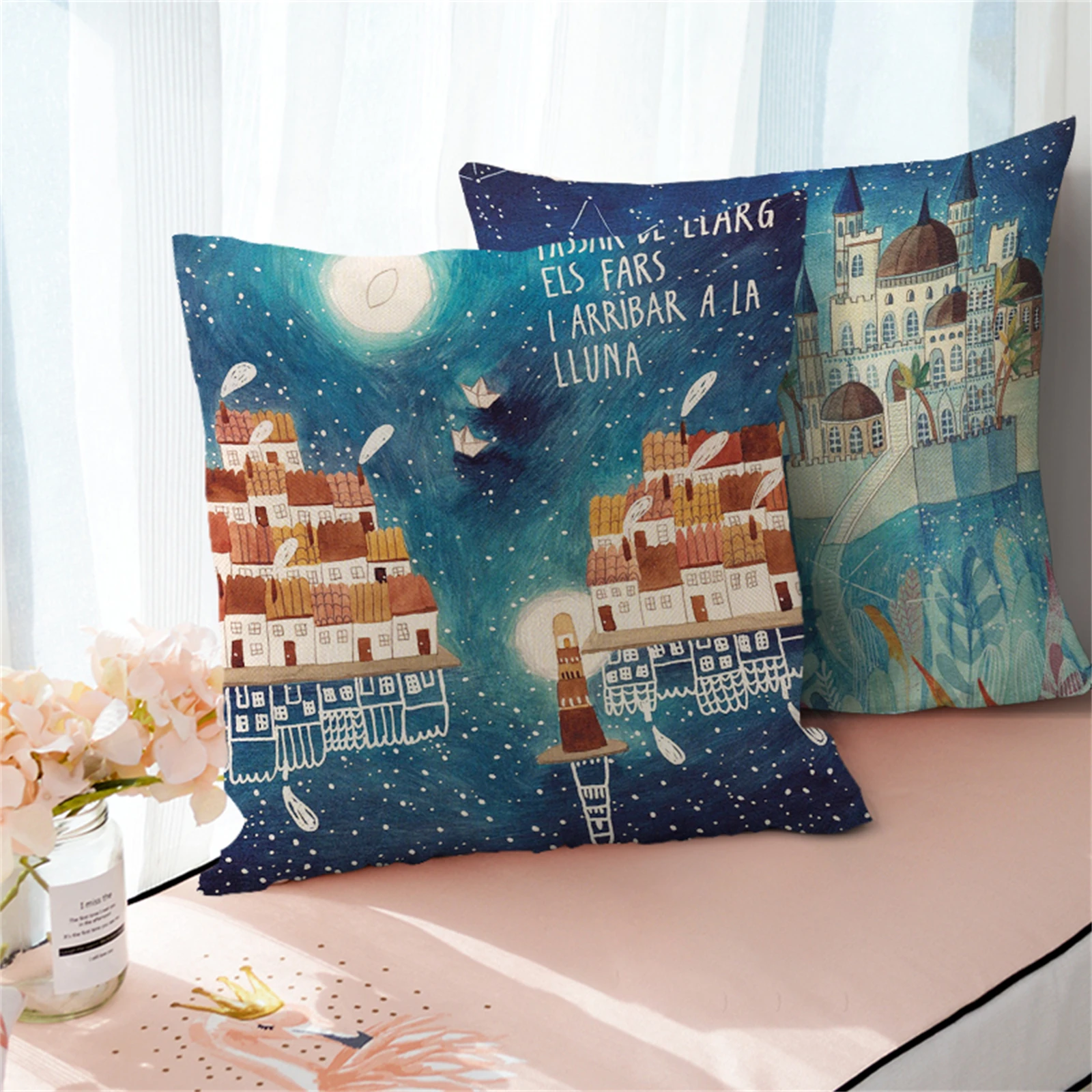 Fairy Tale Mermaid Picture Printed Pillowcase Children's Room Decoration Cute Accessories Comfortable Office Nap
Fairy Tale Mermaid Picture Printed Pillowcase Children's Room Decoration Cute Accessories Comfortable Office Nap