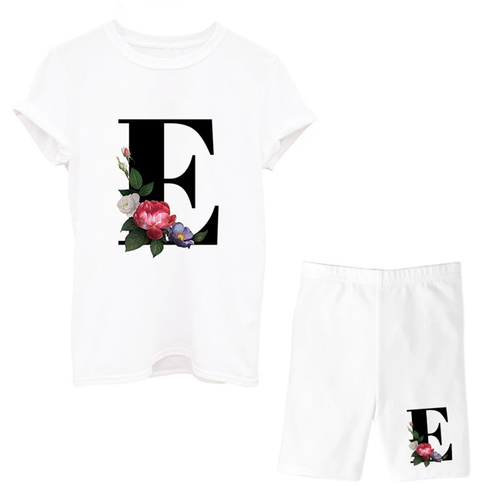 Women Two Piec Set Letter T Shirts And Shorts Set Summer Short Sleeve O-neck Casual Joggers Biker Shorts Sexy Outfit For Woman
Women Two Piec Set Letter T Shirts And Shorts Set Summer Short Sleeve O-neck Casual Joggers Biker Shorts Sexy Outfit For Woman