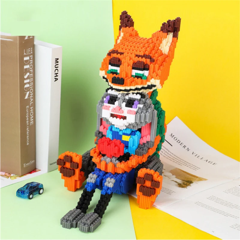 6400pcs + Big 3D Cartoon Fox Hug Rabbit Model Diamond Building Block Animation Doll DIY Animal Decoration Assembling Toy No Box
6400pcs + Big 3D Cartoon Fox Hug Rabbit Model Diamond Building Block Animation Doll DIY Animal Decoration Assembling Toy No Box