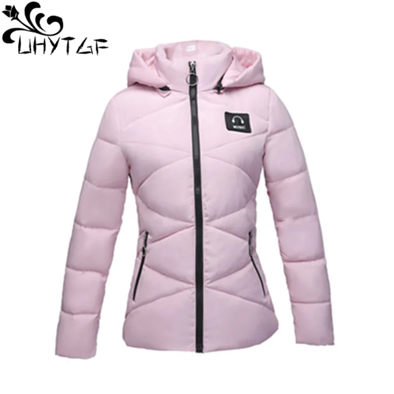 UHYTGF Women cotton Thicken Winter Female Jackets Fashion Hooded Parka Korean Short Slim Warm Small cotton Women's Coats X392
UHYTGF Women cotton Thicken Winter Female Jackets Fashion Hooded Parka Korean Short Slim Warm Small cotton Women's Coats X392