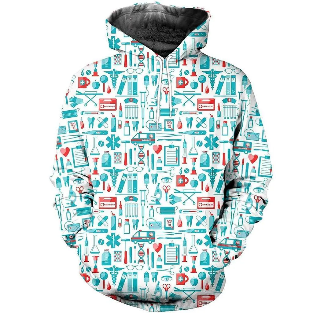The Latest Nurse 3D Sweater Print Hoodie Unisex Sweatshirt Pullover Casual Top Street Jacket
The Latest Nurse 3D Sweater Print Hoodie Unisex Sweatshirt Pullover Casual Top Street Jacket