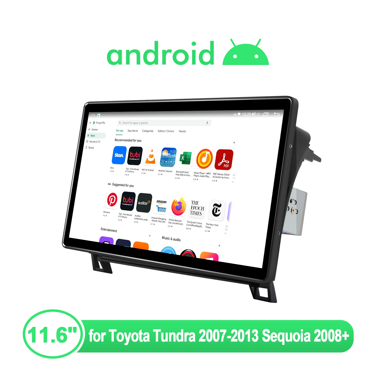 11.6 Inch Car Radio Bluetooth With Gps And Rear Camera Auto 4G 1920X1080 Android 10.0 For Toyota Tundra 2007-2013 Sequoia 2008+
11.6 Inch Car Radio Bluetooth With Gps And Rear Camera Auto 4G 1920X1080 Android 10.0 For Toyota Tundra 2007-2013 Sequoia 2008+