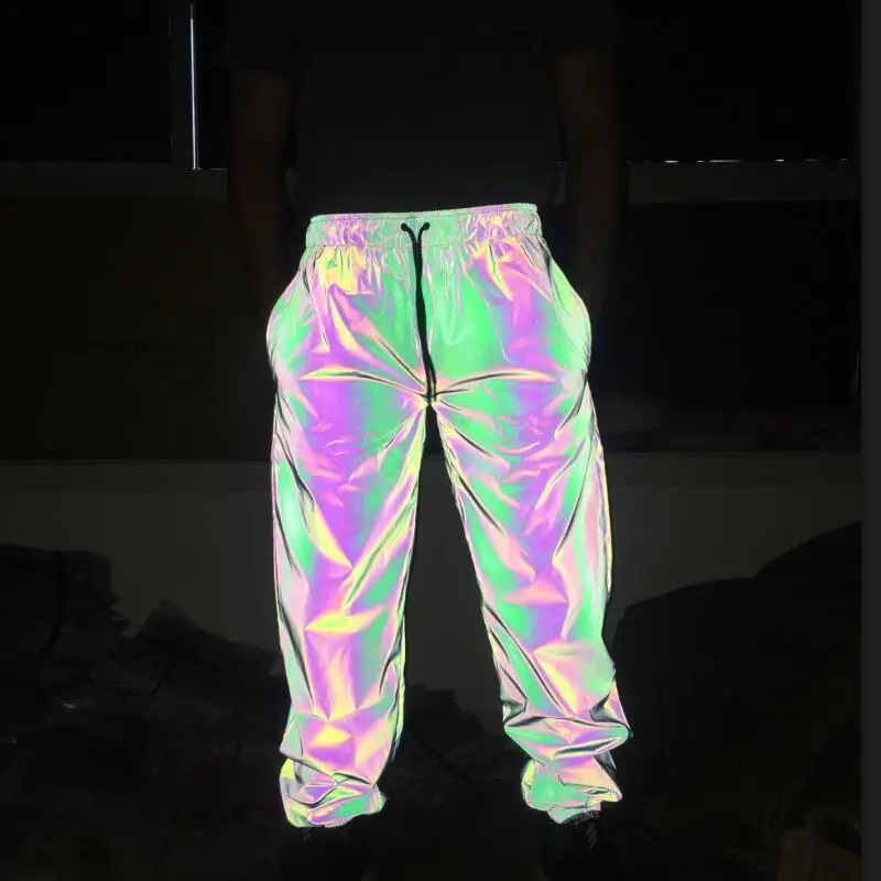 Spring autumn colorful shiny reflective pants streetwear women's hip hop joggers sweatpants casual vintage punk trousers for man
Spring autumn colorful shiny reflective pants streetwear women's hip hop joggers sweatpants casual vintage punk trousers for man