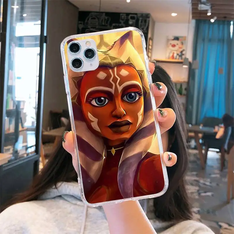 Ahsoka Tano Phone Case Transparent for iPhone 6 7 8 11 12 s mini pro X XS XR MAX Plus cover funda shell
Ahsoka Tano Phone Case Transparent for iPhone 6 7 8 11 12 s mini pro X XS XR MAX Plus cover funda shell